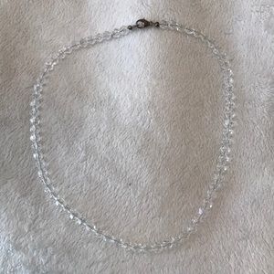 Clear crystal necklace (41 1/2cm)
